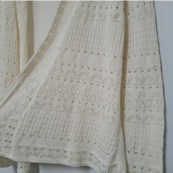 Vintage Cottagecore Crochet Knit Cardigan - Picture 2 of 6